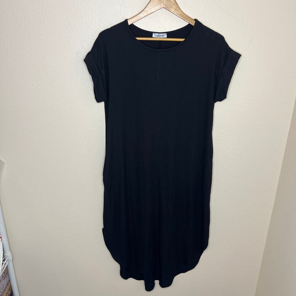 Magnolia Boutique Black  Polyester Tshirt Dress Small